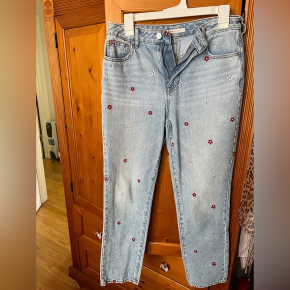 Pacsun Floral Denim Jeans - Picture 3 of 4